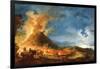 Vesuvius Erupting, with Sightseers in the Foreground-Pierre Jacques Volaire-Framed Giclee Print