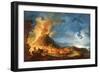 Vesuvius Erupting, with Sightseers in the Foreground-Pierre Jacques Volaire-Framed Giclee Print