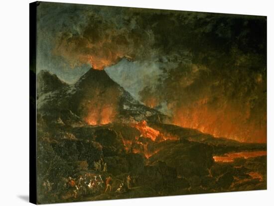 Vesuvius Erupting-null-Stretched Canvas