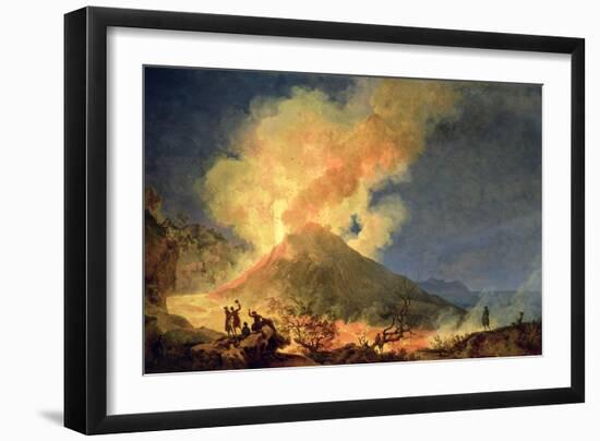 Vesuvius Erupting-Pierre Jacques Volaire-Framed Giclee Print