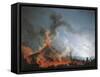 Vesuvius Eruption from the Atrio Del Cavallo-Pierre-Jacques Volaire-Framed Stretched Canvas