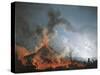 Vesuvius Eruption from the Atrio Del Cavallo-Pierre-Jacques Volaire-Stretched Canvas