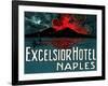 Vesuvius, Excelsior Hotel, Naples-null-Framed Art Print