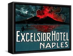 Vesuvius, Excelsior Hotel, Naples-null-Framed Stretched Canvas