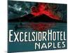 Vesuvius, Excelsior Hotel, Naples-null-Mounted Art Print