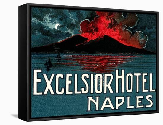 Vesuvius, Excelsior Hotel, Naples-null-Framed Stretched Canvas