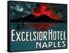 Vesuvius, Excelsior Hotel, Naples-null-Framed Stretched Canvas