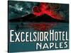 Vesuvius, Excelsior Hotel, Naples-null-Stretched Canvas
