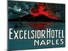 Vesuvius, Excelsior Hotel, Naples-Found Image Press-Mounted Giclee Print