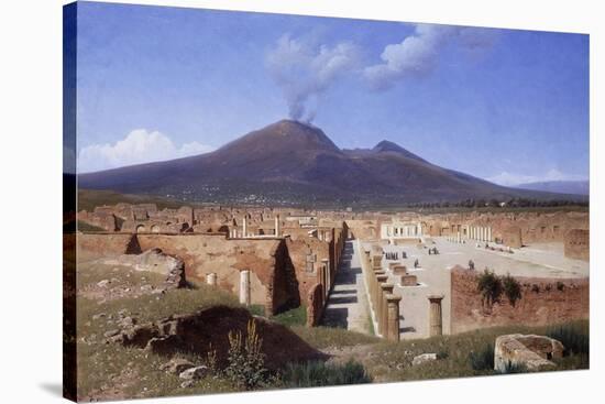 Vesuvius from Pompei-Louis Spangenberg-Stretched Canvas
