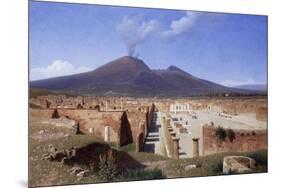 Vesuvius from Pompei-Louis Spangenberg-Mounted Giclee Print