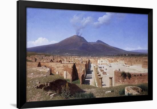 Vesuvius from Pompei-Louis Spangenberg-Framed Giclee Print