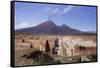 Vesuvius from Pompei-Louis Spangenberg-Framed Stretched Canvas