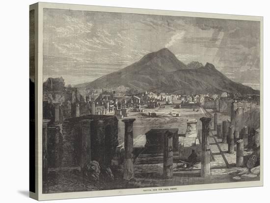 Vesuvius, from the Forum, Pompeii-null-Stretched Canvas