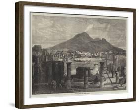 Vesuvius, from the Forum, Pompeii-null-Framed Giclee Print