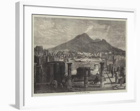 Vesuvius, from the Forum, Pompeii-null-Framed Giclee Print