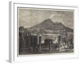 Vesuvius, from the Forum, Pompeii-null-Framed Giclee Print