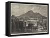 Vesuvius, from the Forum, Pompeii-null-Framed Stretched Canvas