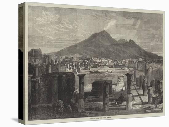 Vesuvius, from the Forum, Pompeii-null-Stretched Canvas