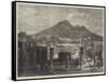 Vesuvius, from the Forum, Pompeii-null-Framed Stretched Canvas