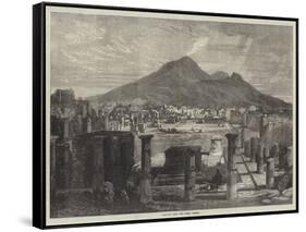 Vesuvius, from the Forum, Pompeii-null-Framed Stretched Canvas