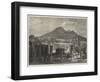 Vesuvius, from the Forum, Pompeii-null-Framed Premium Giclee Print