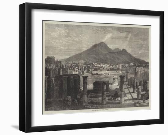 Vesuvius, from the Forum, Pompeii-null-Framed Giclee Print