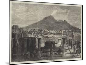 Vesuvius, from the Forum, Pompeii-null-Mounted Giclee Print