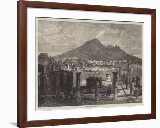 Vesuvius, from the Forum, Pompeii-null-Framed Giclee Print