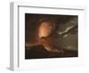 Vesuvius in Eruption, with a View over the Islands in the Bay of Naples-Joseph Wright of Derby-Framed Giclee Print