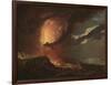 Vesuvius in Eruption, with a View over the Islands in the Bay of Naples-Joseph Wright of Derby-Framed Giclee Print