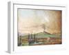 Vesuvius Smoking, from Michael Faraday's Scrapbook-Michael Faraday-Framed Giclee Print