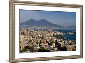 Vesuvius Viewed Acroos Naples-Charles Bowman-Framed Photographic Print