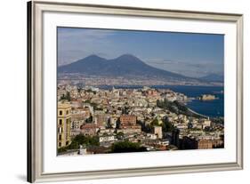 Vesuvius Viewed Acroos Naples-Charles Bowman-Framed Photographic Print