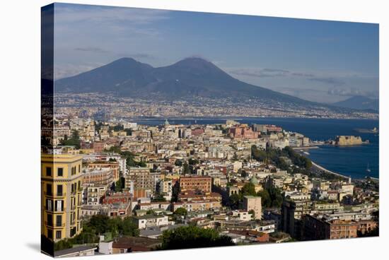 Vesuvius Viewed Acroos Naples-Charles Bowman-Stretched Canvas