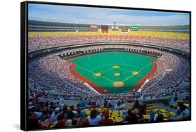 Veteran's Stadium during Major League Baseball game between Phillies and Houston Astros, Philade...-null-Framed Stretched Canvas