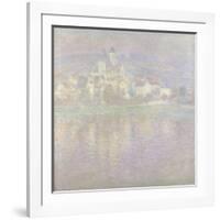 Vétheuil Bei Sonnenuntergang Wahrscheinlich 1900-Claude Monet-Framed Giclee Print