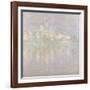 Vétheuil Bei Sonnenuntergang Wahrscheinlich 1900-Claude Monet-Framed Giclee Print