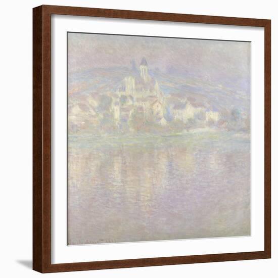 Vétheuil Bei Sonnenuntergang Wahrscheinlich 1900-Claude Monet-Framed Giclee Print