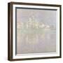 Vétheuil Bei Sonnenuntergang Wahrscheinlich 1900-Claude Monet-Framed Giclee Print