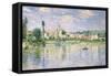 Vetheuil in Summer-Claude Monet-Framed Stretched Canvas