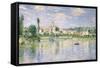 Vetheuil in Summer-Claude Monet-Framed Stretched Canvas