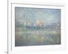 Vetheuil in the Fog, 1879-Claude Monet-Framed Giclee Print