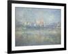 Vetheuil in the Fog, 1879-Claude Monet-Framed Giclee Print