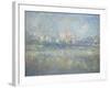 Vetheuil in the Fog, 1879-Claude Monet-Framed Giclee Print