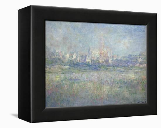 Vetheuil in the Fog, 1879-Claude Monet-Framed Stretched Canvas