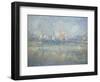 Vetheuil in the Fog, 1879-Claude Monet-Framed Giclee Print