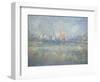 Vetheuil in the Fog, 1879-Claude Monet-Framed Giclee Print