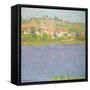 Vetheuil in the Sun; Vetheuil, Effet De Soleil, 1901 (Oil on Canvas)-Claude Monet-Framed Stretched Canvas