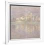 Vétheuil, soleil couchant-Claude Monet-Framed Giclee Print